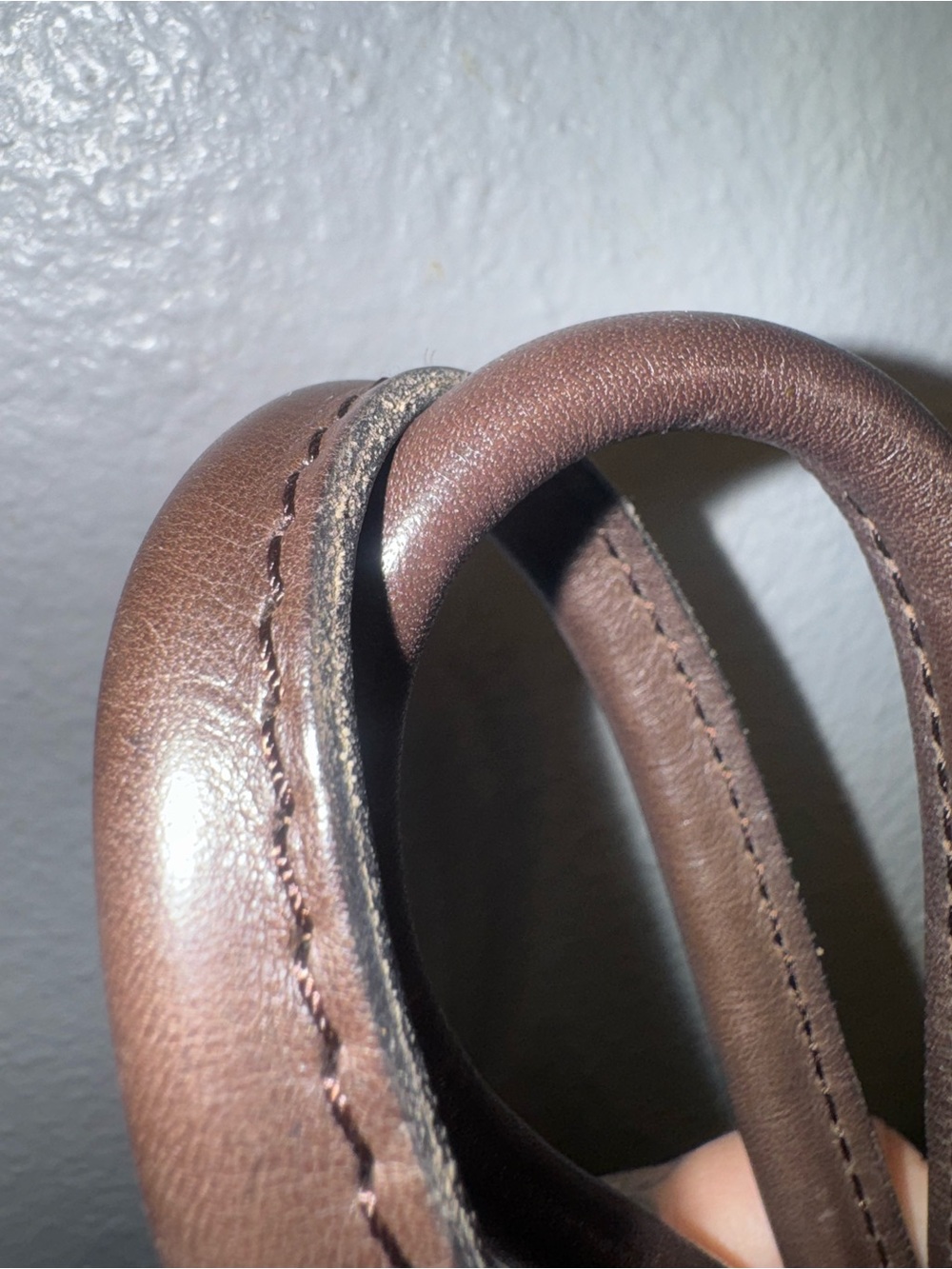Longchamp Dark Brown Leather Shoulder Bag EUC - Picture 7 of 8